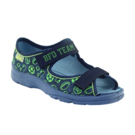 Befado Kinderschuhe 969X124 blau grün marineblau 2