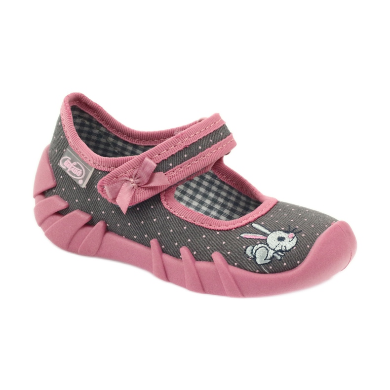 Befado Kinderschuhe 109P168 grau rosa 2