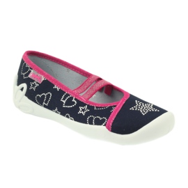 Befado Kinderschuhe 116Y246 rosa navy blau 2