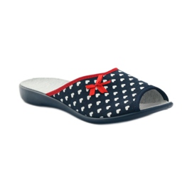 Befado Damenschuhe PU 254D063 weiß marineblau 1