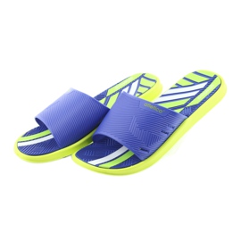 Herrenhausschuhe für den Atletico Lime Pool blau grün 3