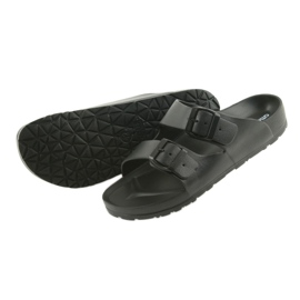 Atletico schwarze profilierte Herrenpantoffeln 4