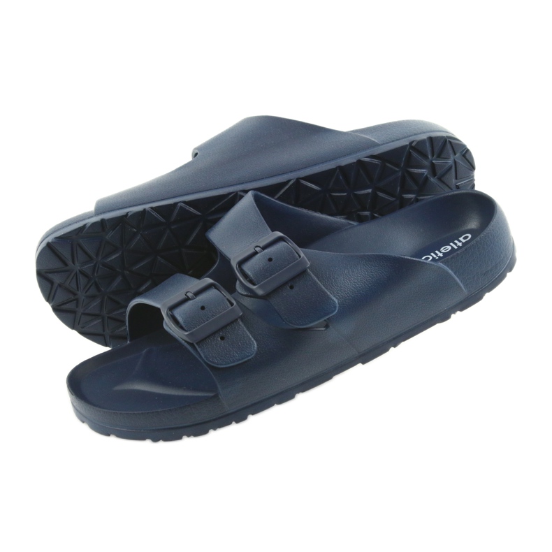 Atletico marineblaue profilierte Herrenpantoffeln 4