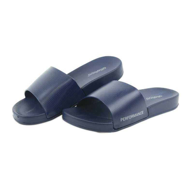 Atletico marineblaue profilierte Herrenpantoffeln navy blau 4