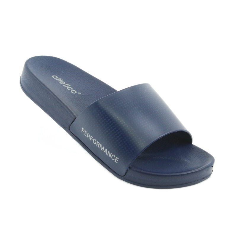 Atletico marineblaue profilierte Herrenpantoffeln navy blau 1