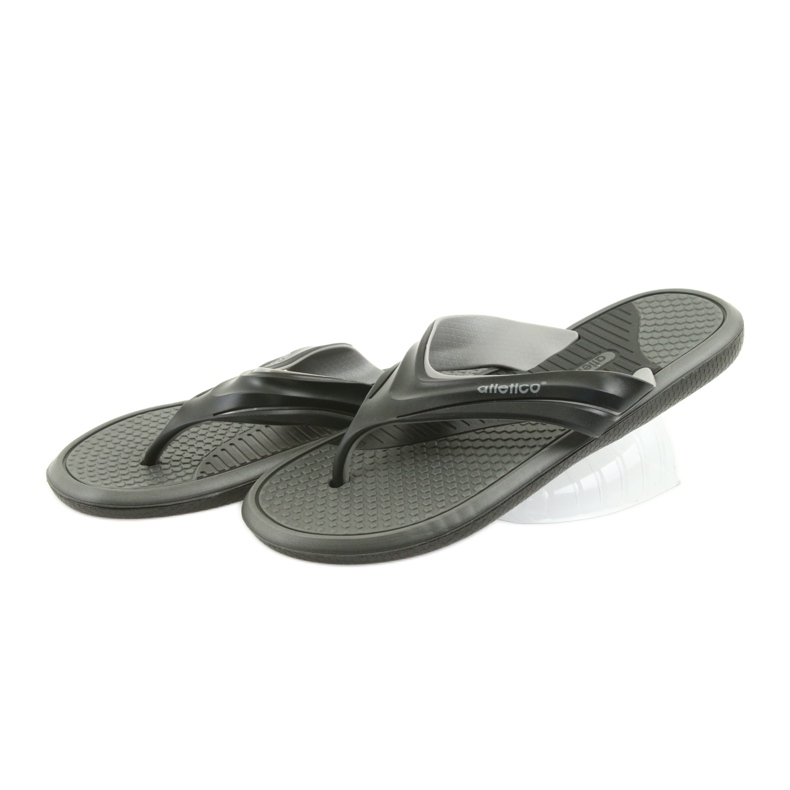 Atletico schwarze Herren Flip-Flops grau 2