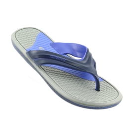 Atletico marineblaue Flip-Flops für Herren grau navy blau 4