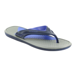 Atletico marineblaue Flip-Flops für Herren grau navy blau 1