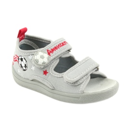 American Club Kinderschuhe Hausschuhe Jungen Sandalen American 35/19 Ball schwarz rot grau 1