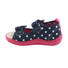 American Club Kinderschuhe, amerikanische Hausschuhe, Lederdecksohle weiß rosa marineblau 2