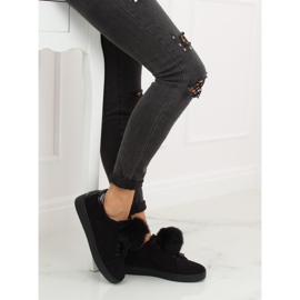 Schwarze Damen Sneaker 68-95 Schwarz 2