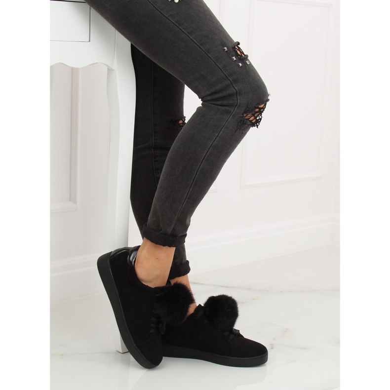 Schwarze Damen Sneaker 68-95 Schwarz 2