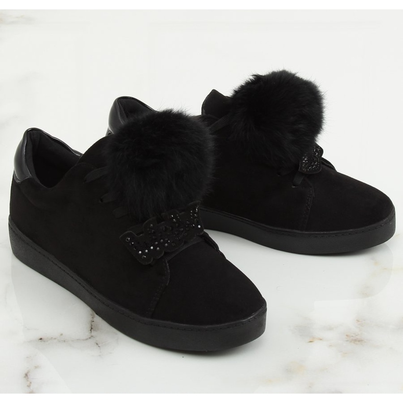 Schwarze Damen Sneaker 68-95 Schwarz 1