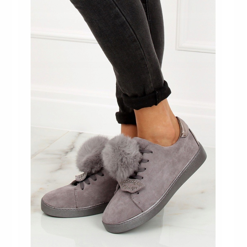 Graue Damen Sneaker 68-95 Grau 1