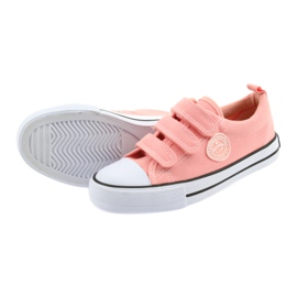 American Club Amerikanische rosa Turnschuhe LH49 weiß 4