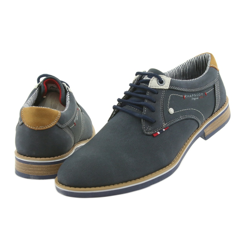 American Club Niedrig geschnittener Herrenschuh Rhapsody RH08 braun navy blau 5