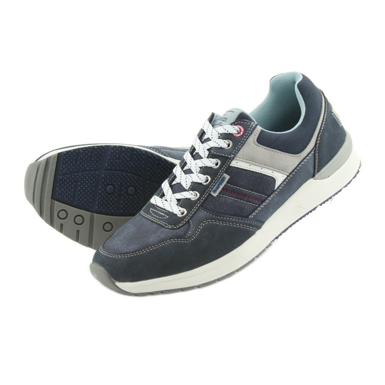 American Club ADI American RH17 Herren-Denim-Sportschuhe grau navy blau 4