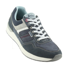 American Club ADI American RH17 Herren-Denim-Sportschuhe grau navy blau 1