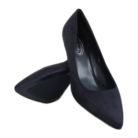 Pumps mit niedrigem Absatz marineblau 123-2 Blau 1