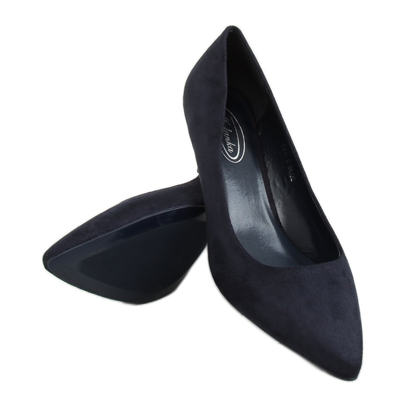 Pumps mit niedrigem Absatz marineblau 123-2 Blau 1