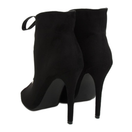 Schwarze Stiefel mit offenen Fingern 680-32 Schwarz 4