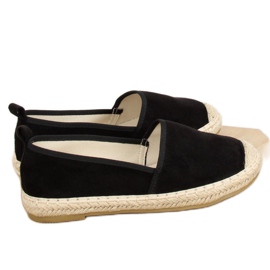 Schwarze Damen Espadrilles A615-ESP-1 Schwarz 1