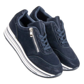 Modische Sportschuhe blau marineblau 2