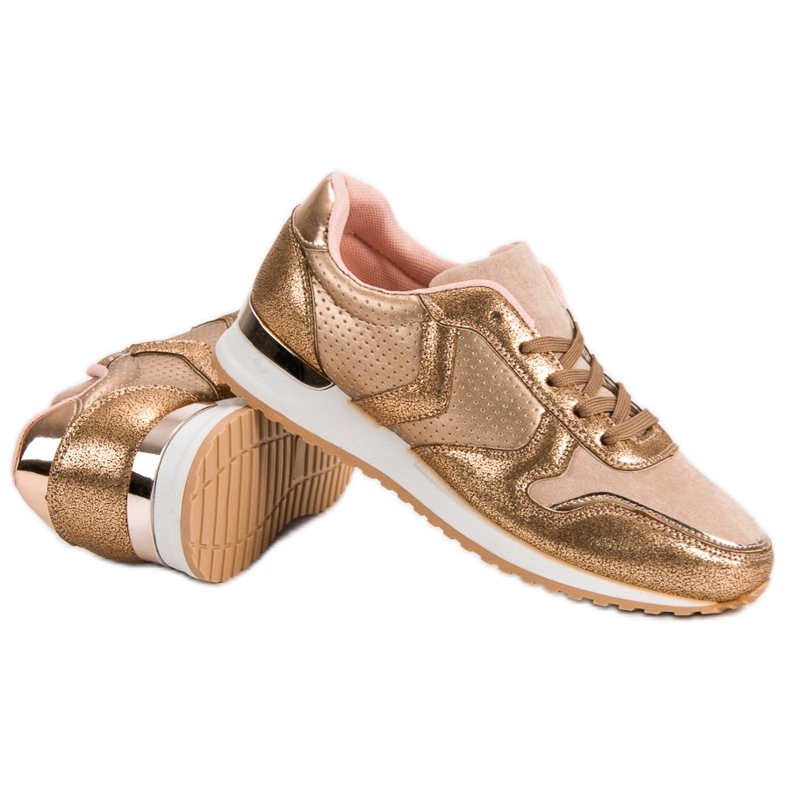 Lässige Sportschuhe gelb 1