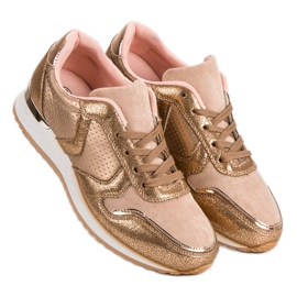 Lässige Sportschuhe gelb 2