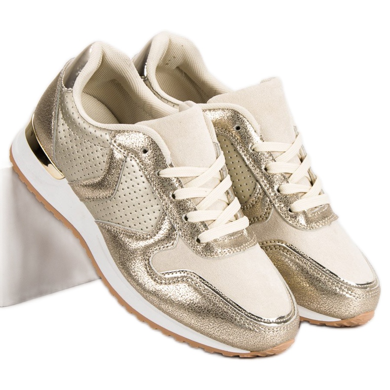 Lässige Sportschuhe gelb 1