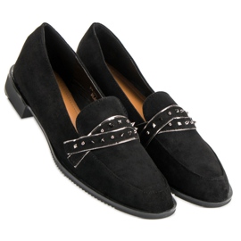 Sergio Todzi Schwarze Loafer mit Strasssteinen 2