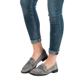 Sergio Todzi Graue Loafer mit Strasssteinen 2