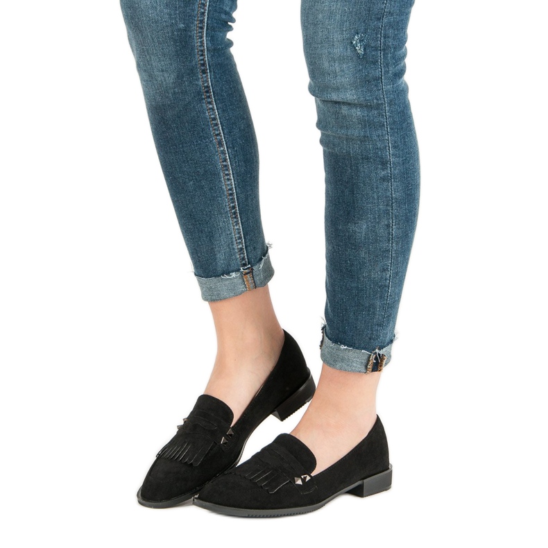 Sergio Todzi Loafer mit flachem Absatz schwarz 2