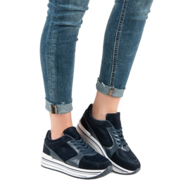 Bequeme Sportschuhe blau marineblau 2