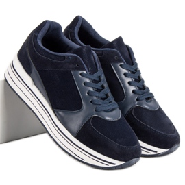 Bequeme Sportschuhe blau marineblau 1