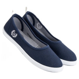 McKey Marineblaue Textilballerinas 1