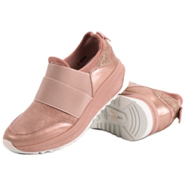 Ideal Shoes Bequeme Slip-On Sneakers rosa 3