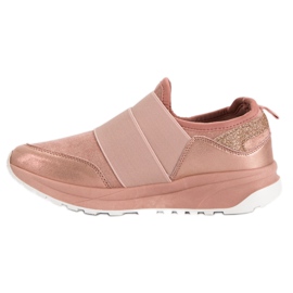 Ideal Shoes Bequeme Slip-On Sneakers rosa 1