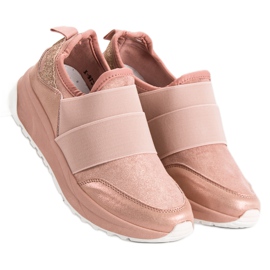 Ideal Shoes Bequeme Slip-On Sneakers rosa 2