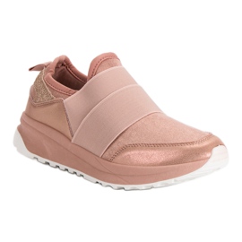 Ideal Shoes Bequeme Slip-On Sneakers rosa 5