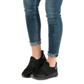 Ideal Shoes Bequeme Slip-On Sneakers schwarz 2