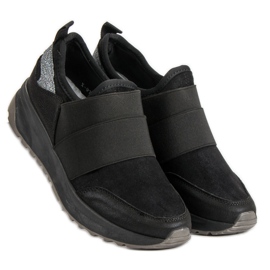 Ideal Shoes Bequeme Slip-On Sneakers schwarz 1