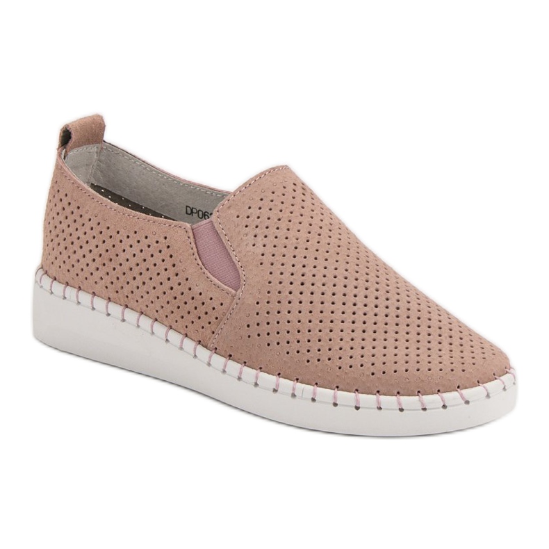 Filippo Slip-On-Sneakers aus Leder rosa 1