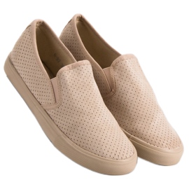 Slip-On-Sneakers aus Wildleder braun 2