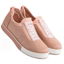 Ideal Shoes Lovelo Slip-On-Sneakers rosa 2