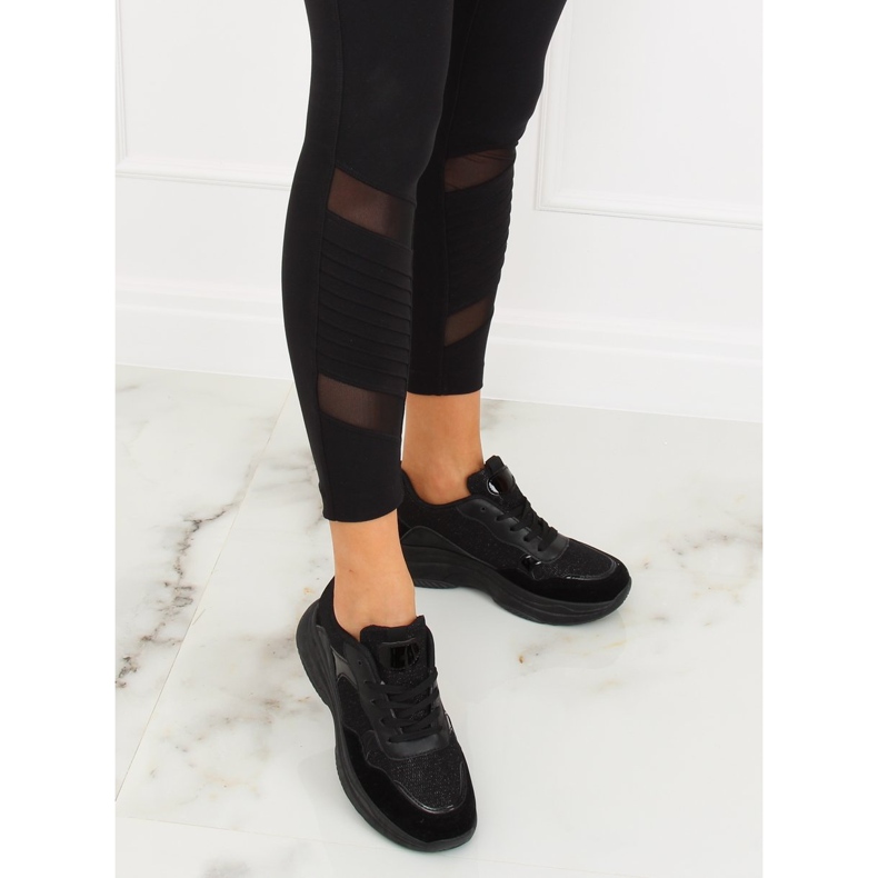 Schwarze Sportschuhe B318-18 Schwarz 1