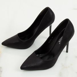 Schwarze Damen High Heels AT-0596-L Schwarz 1