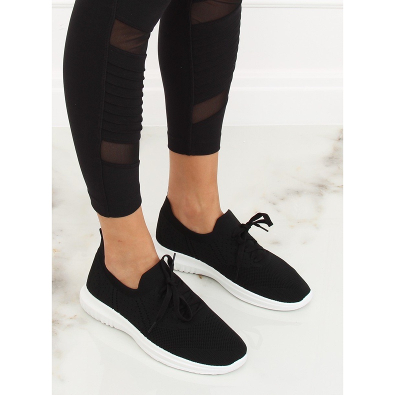 Schwarz LX-9837 Schwarze Sportschuhe 2