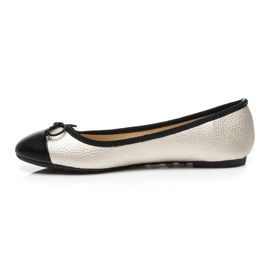 Bestelle Zweifarbige Ballerinas gelb 1