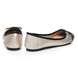 Bestelle Zweifarbige Ballerinas gelb 2